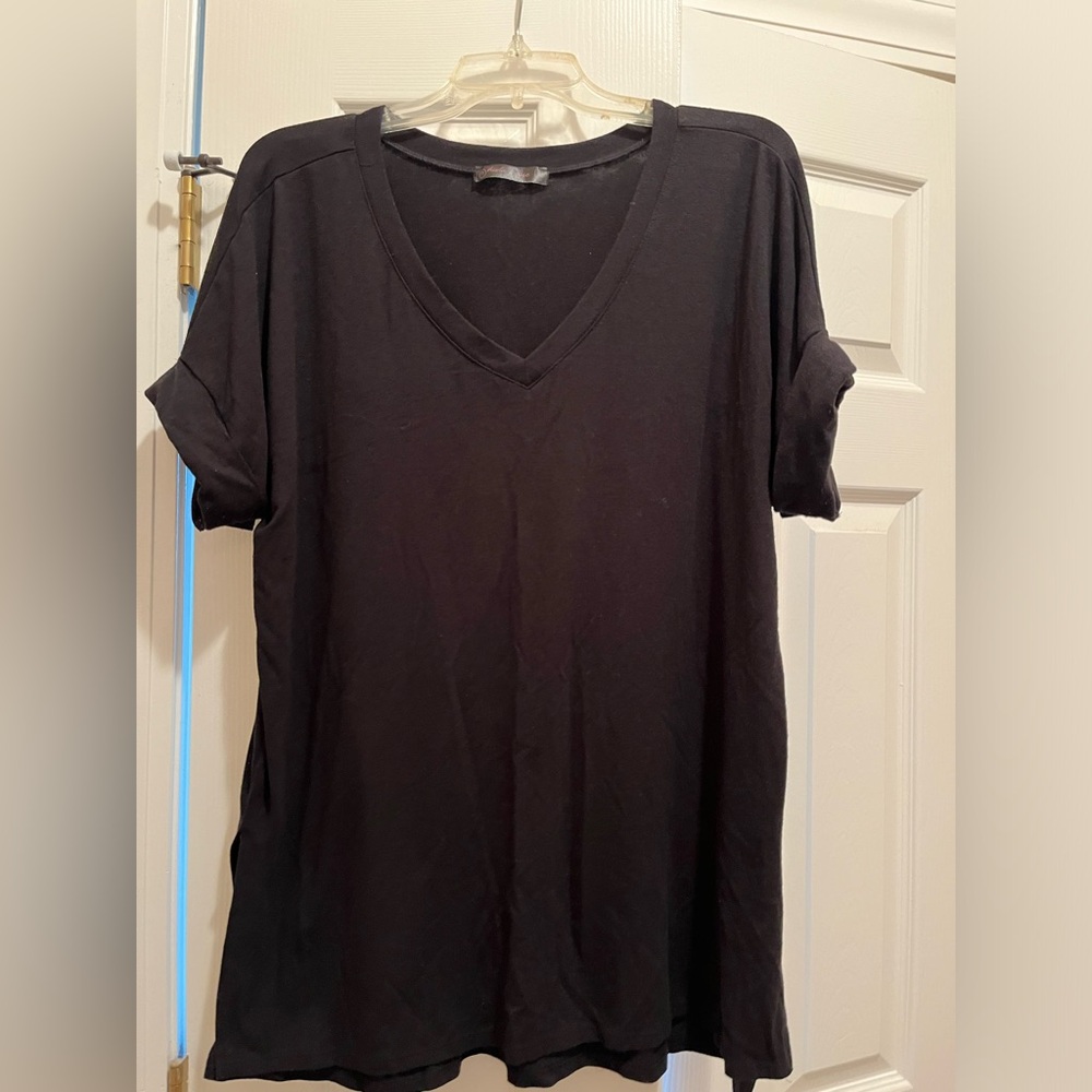 Black Tunic top, XL